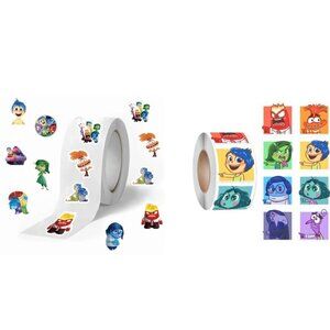 Inside Out 2 Vinyl Stickers Roll Set 1000pcs